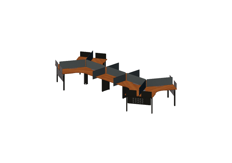 Escrivaninhas 3D - Escrivaninha de madeira - Kokuyo - Arch... Escrivaninhas 3D - Escrivaninha de madeira - Kokuyo - Arch...