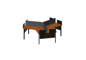 3D Desks - Wooden Desk - Kokuyo - Arch
