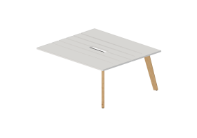 3D Desks - Modular desk in lacquered wood - Kokuyo - Solana - DSL KE1614MM PW1