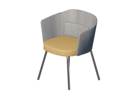 3D Sessel - Stoffsessel - Kokuyo - Coode - CK K3020FSAAGN1SGNED