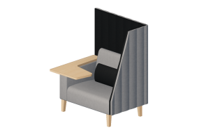 Poltronas 3D - Sill&oacute;n de tela - Kokuyo - Interval - CN C203WS1NC136NC128