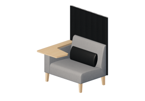 Poltronas 3D - Poltrona em tecido - Kokuyo - Interval - CN C204WS1NC136NC128