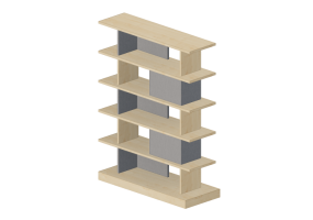 Librerías y Contenedores 3D - Aparador de madera - Kokuyo - Days Office Boundary - XY BWSSHBL156MC0M