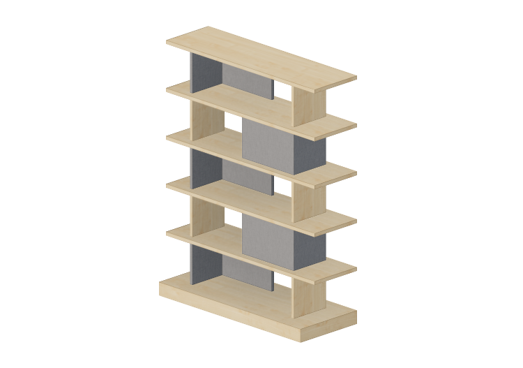 3D Bücherregal und Behälter - Anrichte aus Holz - Kokuyo -... 3D Bücherregal und Behälter - Anrichte aus Holz - Kokuyo -...