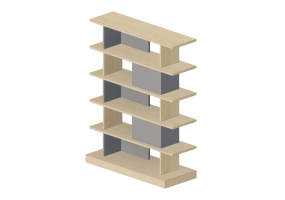 Librer&iacute;as y Contenedores 3D - Aparador de madera - Kokuyo - Days Office Boundary - XY BWSSHBR156MC0M