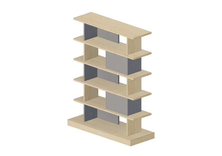 3D Bücherregal und Behälter - Anrichte aus Holz - Kokuyo -... 3D Bücherregal und Behälter - Anrichte aus Holz - Kokuyo -...
