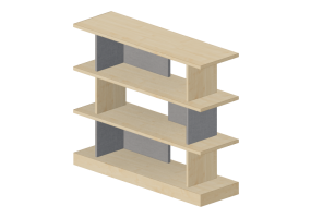 Librer&iacute;as y Contenedores 3D - Aparador de madera - Kokuyo - Days Office Boundary - XY BWSSLS154MC0M