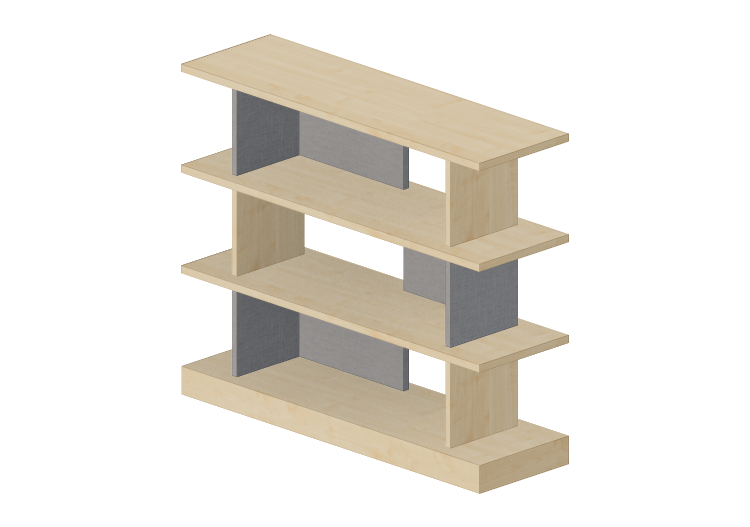 Librerías y Contenedores 3D - Aparador de madera - Kokuyo -... Librerías y Contenedores 3D - Aparador de madera - Kokuyo -...