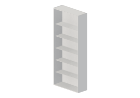 Librer&iacute;as y Contenedores 3D - Librer&iacute;a de madera lacada - Kokuyo - Edia - BWU K89SAW
