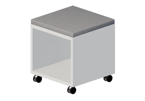 Librer&iacute;as y Contenedores 3D - Porta objetos de madera lacada - Kokuyo - Edia - BWU WF44SAWHSNE1