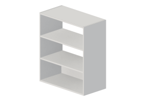 3D B&uuml;cherregal und Beh&auml;lter - B&uuml;cherregal aus lackiertem Holz -Kokuyo - Edia - BWU WKA59F6HSNE1
