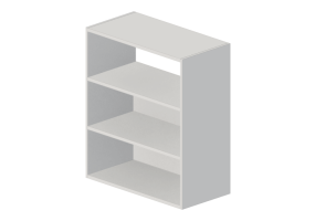 Librer&iacute;as y Contenedores 3D - Librer&iacute;a de madera lacada - Kokuyo - Edia - BWU WKAB59F6HSNE1