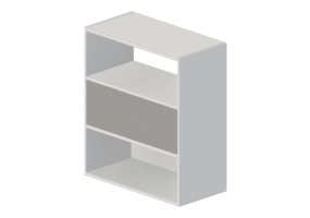 Biblioth&egrave;que 3D - Biblioth&egrave;que en bois laqu&eacute; - Kokuyo - Edia - BWU WKAE59F6HSNE1