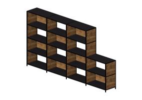 Librerías y Contenedores 3D - Aparador de madera - Kokuyo - Juke