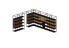 Bookshelves and Containers 3D - Wooden sideboard - Kokuyo - Juke
