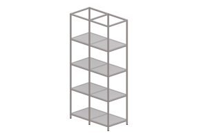 Bookshelves and Containers 3D - Metal sideboard - Kokuyo - Juke - SJK FS42W