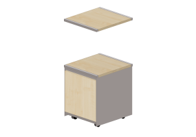 Biblioth&egrave;que 3D - &Eacute;tag&egrave;re en bois - Kokuyo - Juke - SJK LSS2S