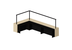 3D Furniture - Refreshments counter - Kokuyo - Days Office Boundary - L14DM
