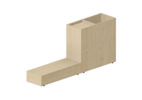 Accesorios 3D - Repisa de madera - Kokuyo - Days Office Boundary - XY BBSCSPKL