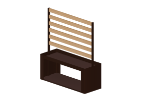 Accessories 3D - Shutter panel - Kokuyo - Patio - PPT P1214