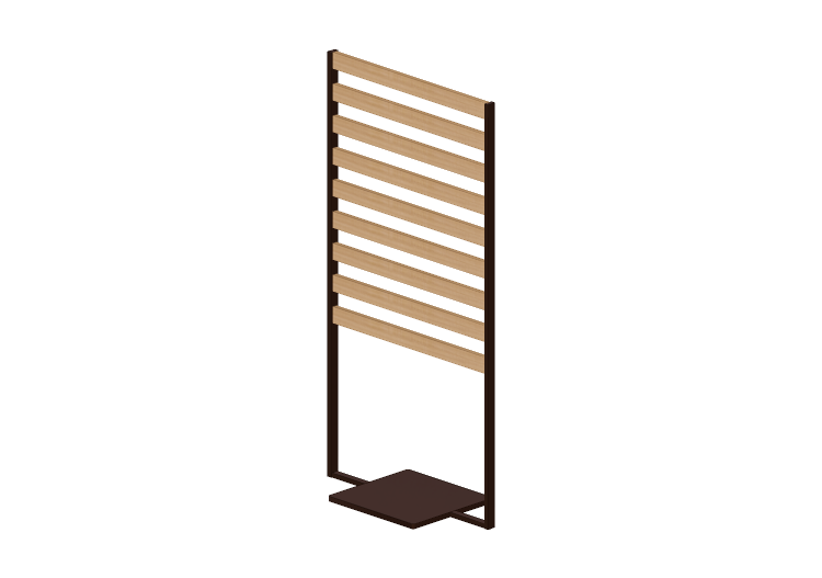 Accesorios 3D - Panel de lamas - Kokuyo - Patio - PPT... Accesorios 3D - Panel de lamas - Kokuyo - Patio - PPT...