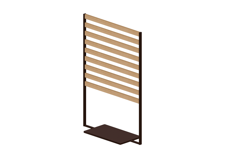 Accesorios 3D - Panel de lamas - Kokuyo - Patio - PPT... Accesorios 3D - Panel de lamas - Kokuyo - Patio - PPT...