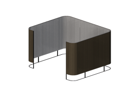 Acess&oacute;rios 3D - Divisor de ambiente em tecido - Kokuyo - Inframe - SN TC616BGNB5N