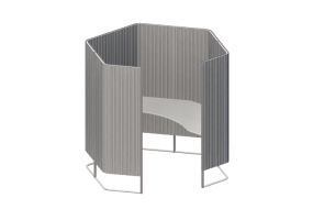 Accesorios 3D - Pared de tela con mesa - Kokuyo - Inframe - SN THX16WMAWGNEDNN