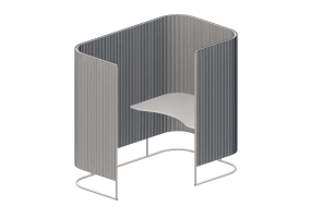 Acess&oacute;rios 3D - Divisor de ambiente em tecido com mesa - Kokuyo - Inframe - SN TSQ16RWMAWGNEDNN
