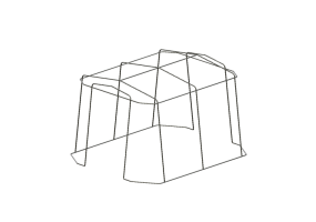 Acess&oacute;rios 3D - Estrutura de metal - Kokuyo - Ingreen - PIG TA61S 6AM1LU1