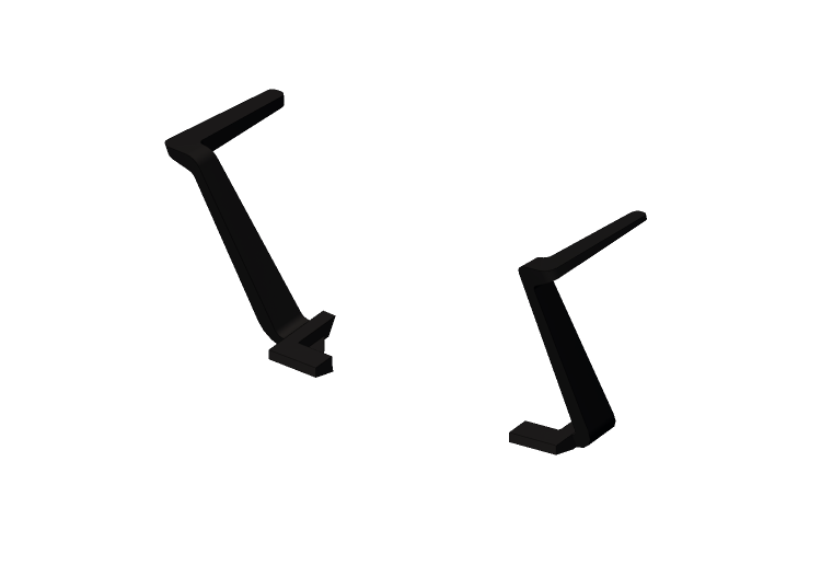 Accessories 3D - Plastic Armrests - Kokuyo - Stacka - K12A... Accessories 3D - Plastic Armrests - Kokuyo - Stacka - K12A...