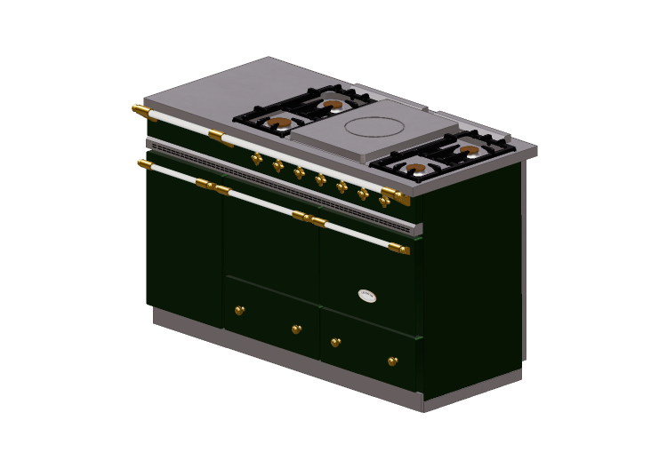 3D Kitchens - Gas Cooker - Lacanche - Cluny - Lacanche 3D Kitchens - Gas Cooker - Lacanche - Cluny - Lacanche