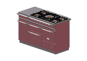 Cuisine 3D - Cuisine &agrave; gaz - Lacanche - Chagny