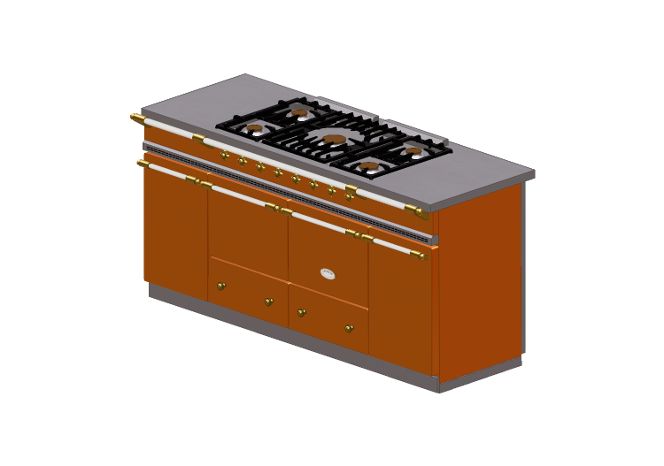 Cuisine 3D - Cuisine à gaz - Lacanche - Cluny - Lacanche Cuisine 3D - Cuisine à gaz - Lacanche - Cluny - Lacanche