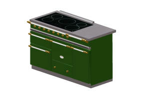 Cocinas 3D - Cocina a inducción - Lacanche - Chagny