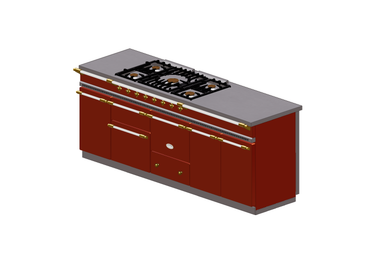 Cocinas 3D - Cocina a gas - Lacanche - Chagny - Lacanche Cocinas 3D - Cocina a gas - Lacanche - Chagny - Lacanche