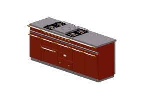 Cocinas 3D - Cocina a gas - Lacanche - Chagny