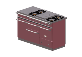 Cozinhas 3D - Fogão a gás - Lacanche - Chagny