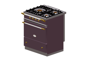 Cocinas 3D - Cocina a gas - Lacanche - Cormatin