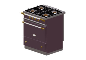 Cuisine 3D - Cuisine &agrave; gaz - Lacanche - Cormatin