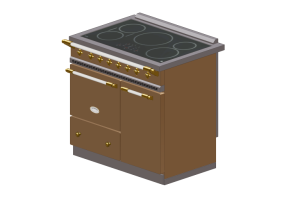 Cozinhas 3D - Fog&atilde;o de indu&ccedil;&atilde;o - Lacanche - Beaune