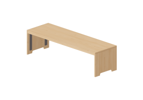 Librer&iacute;as y Contenedores 3D - Banco de madera - Lekolar - 38486/509