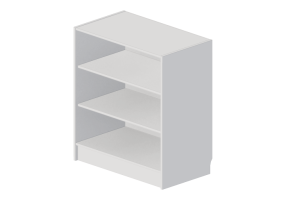 3D B&uuml;cherregal und Beh&auml;lter - Beh&auml;lter aus Holz - Lekolar - 80632