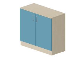 Wardrobes and Cabinets 3D - Two door panel Wardrobe - Lekolar - 80650/55
