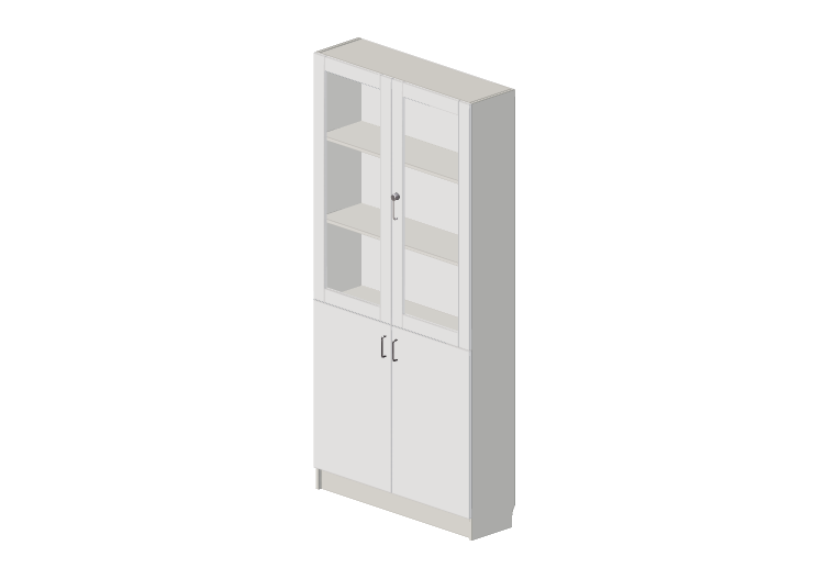 Armarios y Cómodas 3D - Vitrina de dos puertas - Lekolar -... Armarios y Cómodas 3D - Vitrina de dos puertas - Lekolar -...