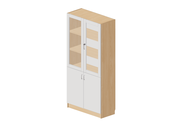 Armarios y Cómodas 3D - Vitrina de dos puertas - Lekolar -... Armarios y Cómodas 3D - Vitrina de dos puertas - Lekolar -...