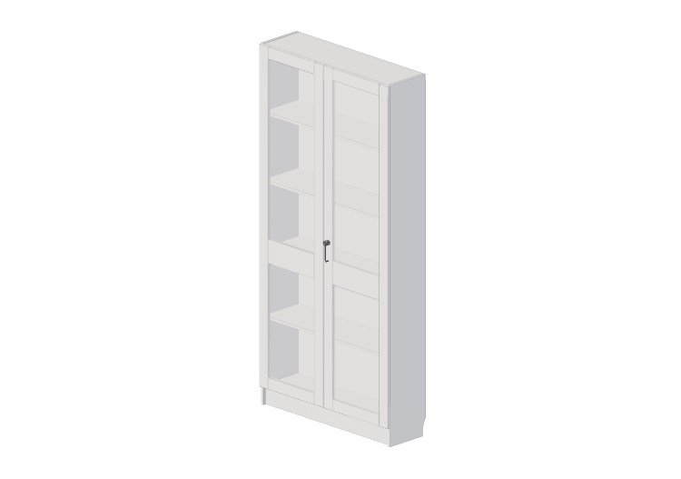 Armoires 3D - Petite vitrine avec deux vantaux - Lekolar -... Armoires 3D - Petite vitrine avec deux vantaux - Lekolar -...