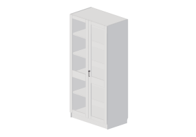 Armoires 3D - Petite vitrine avec deux vantaux - Lekolar - 80613