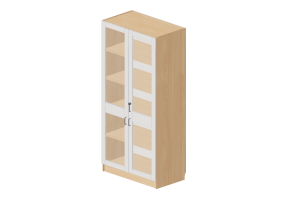 Armarios y C&oacute;modas 3D - Vitrina con dos puertas - Lekolar - 80601