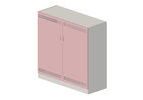 Armarios y C&oacute;modas 3D - Armario con dos puertas - Lekolar - 80701/61